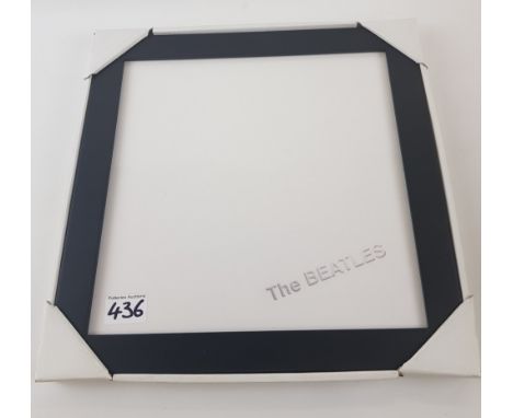 The Beatles album cover: 'The Beatles', in the form of a framed ceramic tile by Coalport: 30 x 30cm 