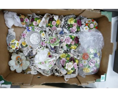 A collection of Ceramic Floral Fancies &amp; Posy Baskets: 