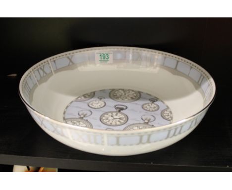 Royal Worcester Millennium Time Bowl: boxed, 33cm diameter 