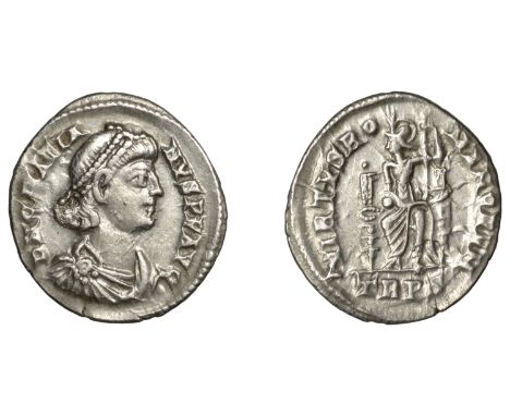 Roman Imperial Coinage, Gratian (367-383), Siliqua, Trier, 378-83, d n gratia-nvs p f avg, pearl-diademed, draped and cuirass