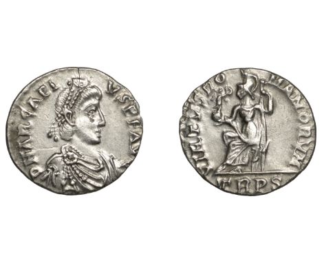 Obverse Legend Variant   Roman Imperial Coinage, Arcadius (383-408), Siliqua, Trier, 392-5, d n arcapi-vs p f avg, pearl-diad