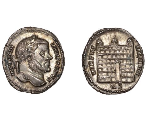 Roman Imperial Coinage, Maximianus (286-310), Argenteus, Rome, 307-8, imp maxim-ianvs pf avg, laureate and bearded bust right