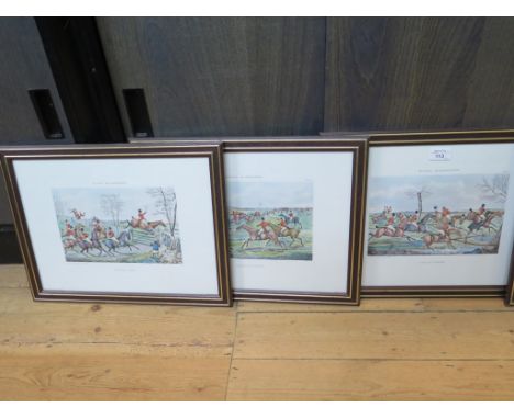 After Henry Alken 'Hunting Qualifications' a set of six Reproduction prints 21.5cm x 28cm (6)