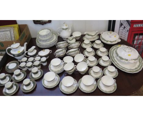 A Royal Doulton Fontainbleau pattern tea, coffee and dinner service 77 pieces and a Royal Doulton coffee service 26 pieces