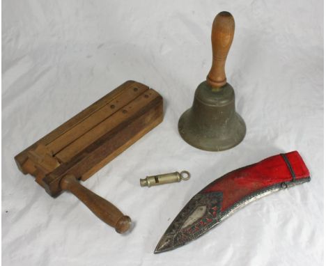 A small collection of assorted WWII military Air Raid Precautions collectables including an whistle by J. Hudson &amp; Co of 