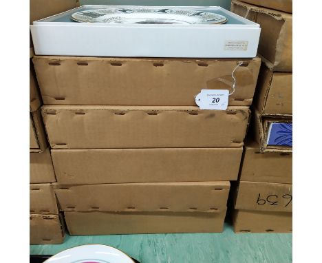 Six boxed Wedgwood plates of The Queens Horses 1952-1977 to commemorate the Queens Silver Jubilee