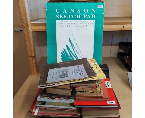 A selection of books, vintage magazines and catalogues including Mrs Beetons Family Cookbook, Poultrymans Pocketbook, Hops an
