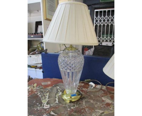 A Waterford Crystal lamp and shadeLocation: FSR 