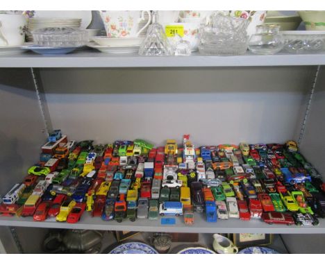 Approximately one hundred and seventy diecast cans Corgi Matchbox Mattel and others going back to 1970 