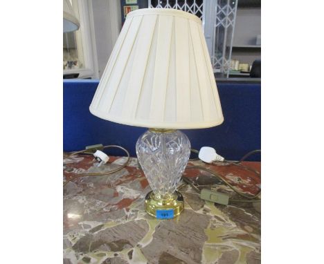 A Waterford Crystal lamp and shadeLocation: FSR 