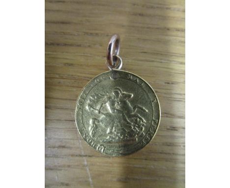 A George III gold sovereign, holed with suspension loop and ring 8.10gLocation: CAB 