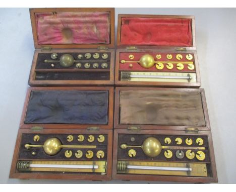 Four boxed Hydrometers, three Bearing Sikes plaques to the topLocation: LAF 