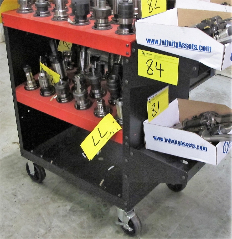 CAT 40 TOOL HOLDER CART W/48 SLOTS FOR TOOLS ( NO TOOLS)