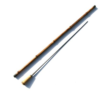 A cane shafted sword stick with a 63.5cms (25ins) square section blade. Makers name to blade: FRANCE LAMES. Overall length 97