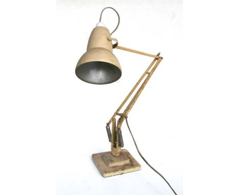 A vintage Herbert Terry angle poise lamp  on square two step base