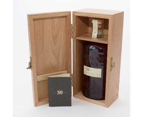 Highland Park Aged 30 Years Single Malt Scotch Whisky, 1 bottle 48.1% (700ml), in original wooden presentation box.