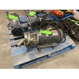 Leeson pump assembly with caster and 1-1/2 hp motor, 230/460 vac, model C14517XK6A, 1755 rpm,
