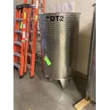 Muller single wall stainless steel tank with lid , 620 liter capacity