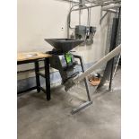 Engl grain mill with 12 ft. length auger conveyor and dispenser with pallet of spare 3 tubes and