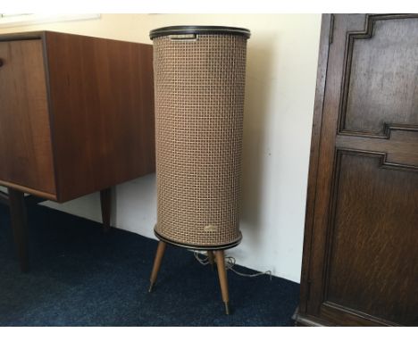 An Isophon cylinder speaker on three legs.