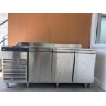 FOSTER COUNTERTOP 3 DOOR DELI DISPLAY FRIDGE COMMERCIAL USED