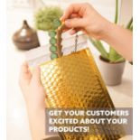 200 GOLD METALLIC BUBBLE MAILER HIGH QUALITY SIZE 170 X 230MM MAILING ENVELOPES SELF SEAL FOIL