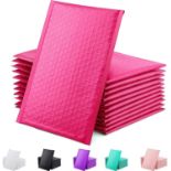 300 PINK METALLIC BUBBLE WRAP LINED PADDED MAILER 120MM X 175MM MAILING ENVELOPES SELF SEAL FOIL