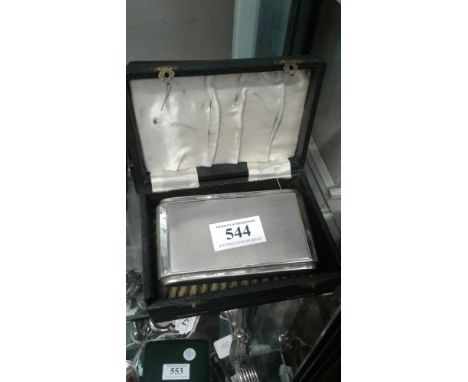 of rectangular form, with comb in box 