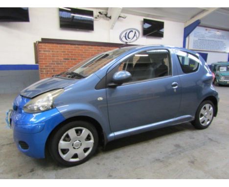Make &amp; Model: Toyota Aygo Blue VVT-IDate of Reg: HN58 ACXColour: Bluecc: 998MoT: 13-09-2022Fuel Type: PETROLMileage: 103k