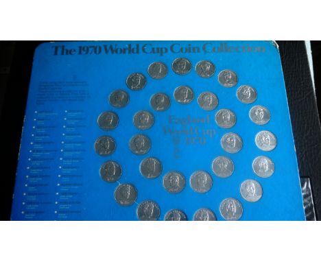 ESSO 1970 SET OF WORLD CUP COINS IN ORIGINAL HOLDER