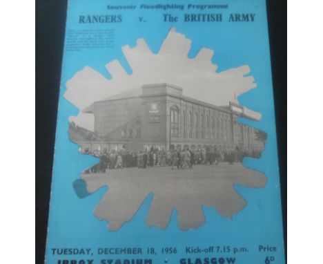1956 RANGERS V BRITISH ARMY - MANCHESTER UNITED'S DUNCAN EDWARDS, CHARLTON, COLEMAN, FOULKES PLAYING
18th December 1956 playe