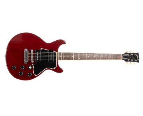 GIBSON LES PAUL SPECIAL DOUBLE CUT, 1997 90247410, full weight one piece mahogany body, fitted with Gibson TP6 tail piece, or