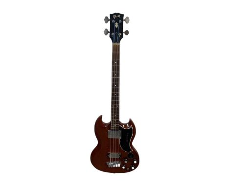 GIBSON VINTAGE EB3 ELECTRIC BASS GUITAR, CIRCA 1964 seriel no. 95873, in fitted casecase 113.5cm long Condition overall is fa