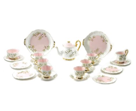 A Royal Albert Braemar pattern part tea service, to include teapot, milk jug, and sugar bowl.