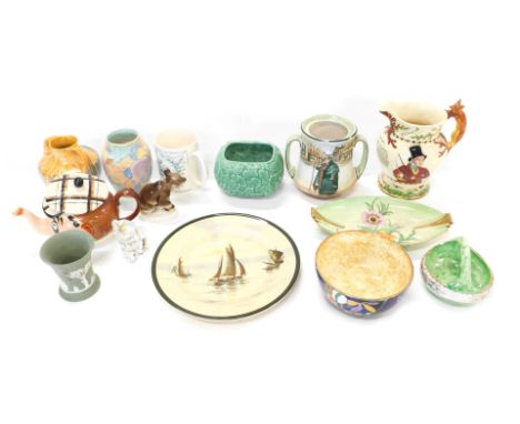 A quantity of ceramics, to include Carltonware, Wedgwood Charles and Diana mug designed by Carl Toms and Lord Snowdon, Andy C