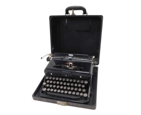 A Royal cased typewriter. 