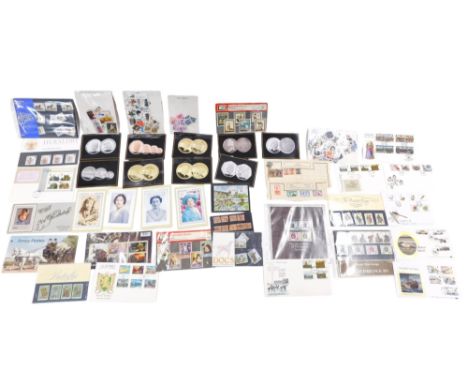 Philately. stamps, collectors packs, first day covers, speciality series, etc. (1 box) 