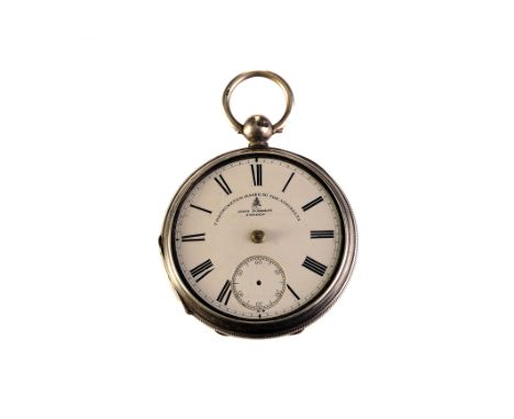 An Edwardian silver open faced pocket watch, the white enamel dial erroneously signed ‘John Forrest London Chronometer Maker 