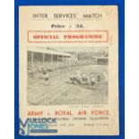 1943 The Army v the RAF Rugby Programme: At Gloucester, 10/43, some marks but collectable from