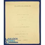 1954 Civil Service v the Navy Rugby Programme: Worn flimsy survivor from the CS Ground, Chiswick,