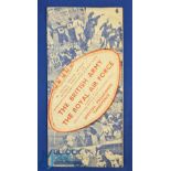 1945 The Army v the RAF Rugby Programme: At Swansea, 3/45, towards war's end, again with a fine