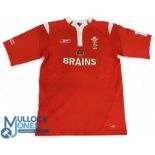 Alix Popham, Cap no.1014, Scarlet no.18 Wales Rugby Jersey: Fully embroidered match-prepared sub's