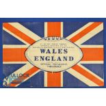 1944 Wales v England Rugby Programme: 11/44 at Swansea, again with that attractive & striking
