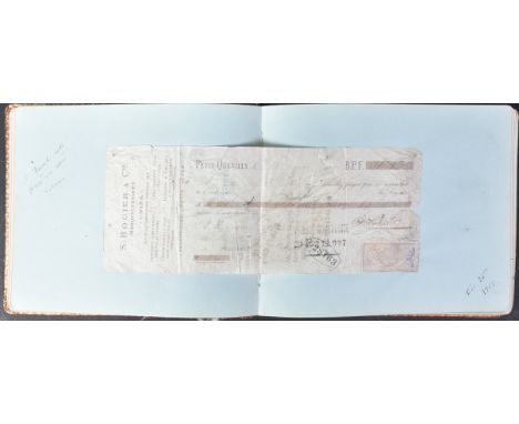 WWI First World War - an autograph album c1917-1918 (and later), appearing of Naval interest. Contains laid-in photographs of
