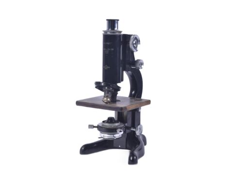 A WWII Second World War British Military issued 'Service' microscope. Dated 1941 with broad arrow to front. Made by W. Watson
