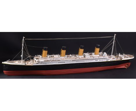 From a Private Collection - RMS Titanic - a large scale model of the White Star Line RMS Titanic. Plastic construction, but i