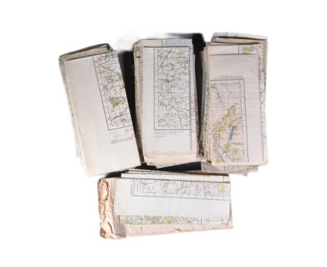 A large collection of British War Office issue Ordnance Survey maps of British cities to include; Cromer, Wolverhampton, Pres