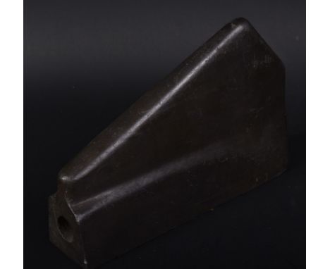 A WWII Second World War Third Reich Nazi German V-2 Rocket Graphite Steering Vane. The vane with x6 mounting holes to the bas