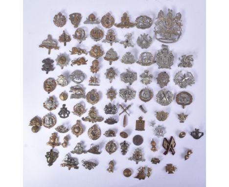 Cap Badges - a large single-owner private collection of WWI First, WWII Second and earlier British Army related cap badges. A