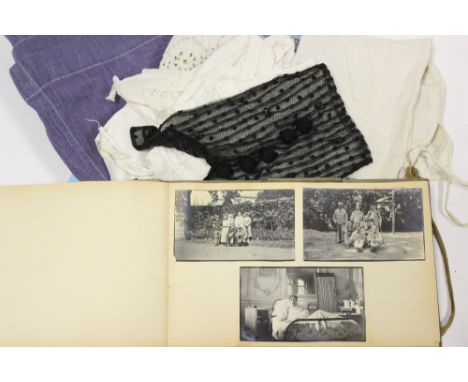 WW1 British Nurses photo album belonging to Miss Lily Wilkinson of her service in a French hospital in the Great War. Contain